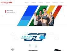 Tablet Screenshot of circlefitness.com